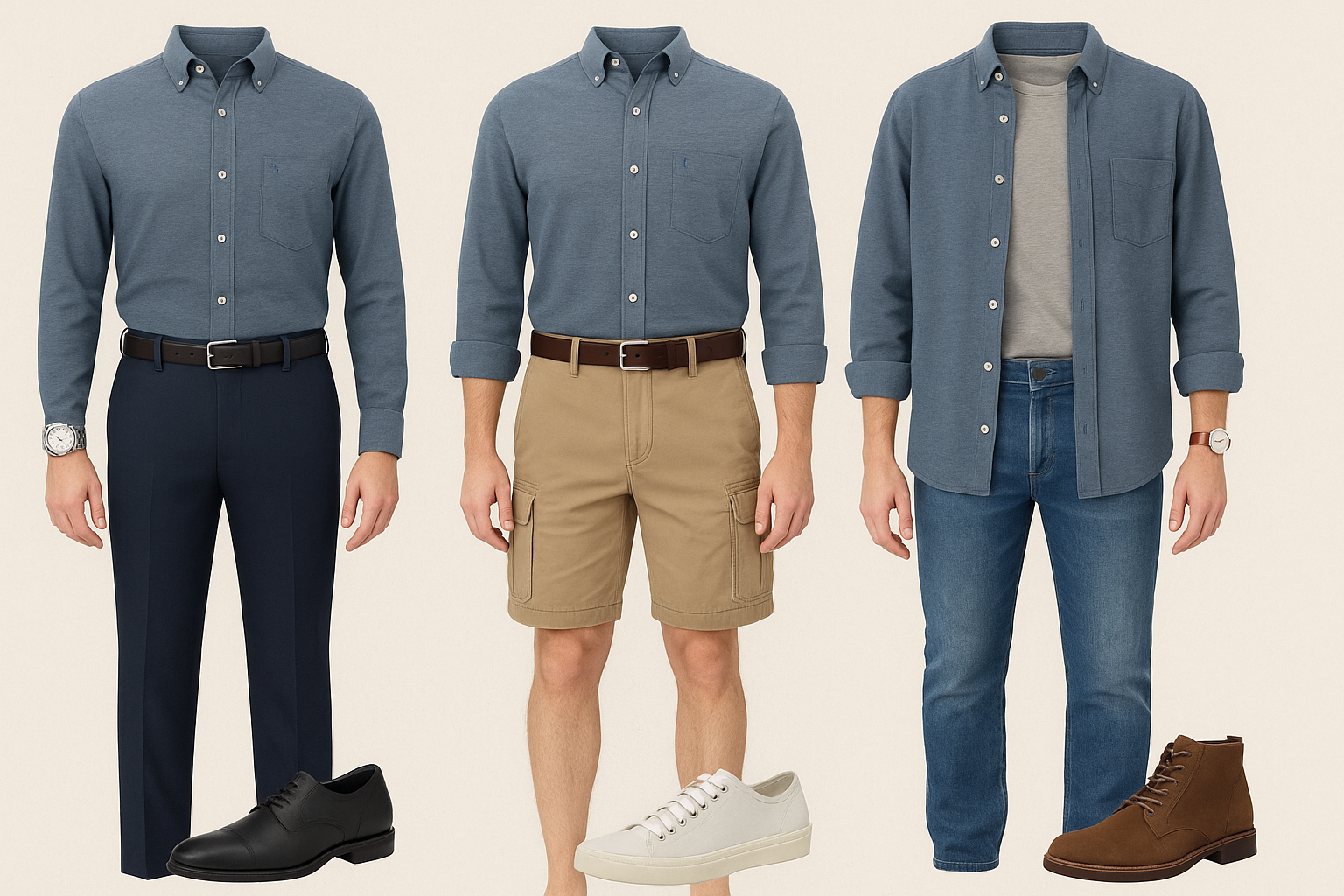 Collage de outfits - Combinaciones estacionales