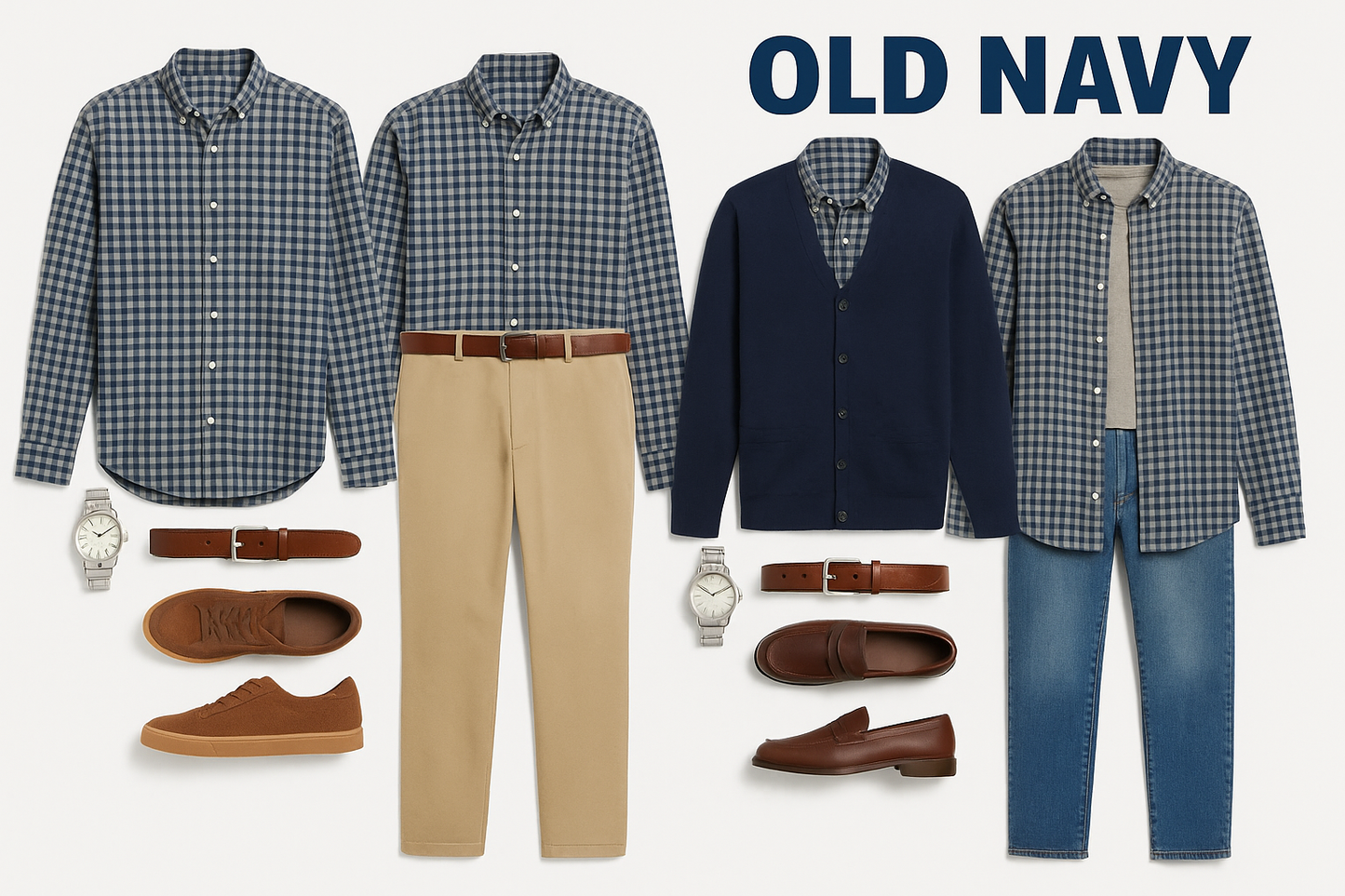 Collage de outfits completos 1