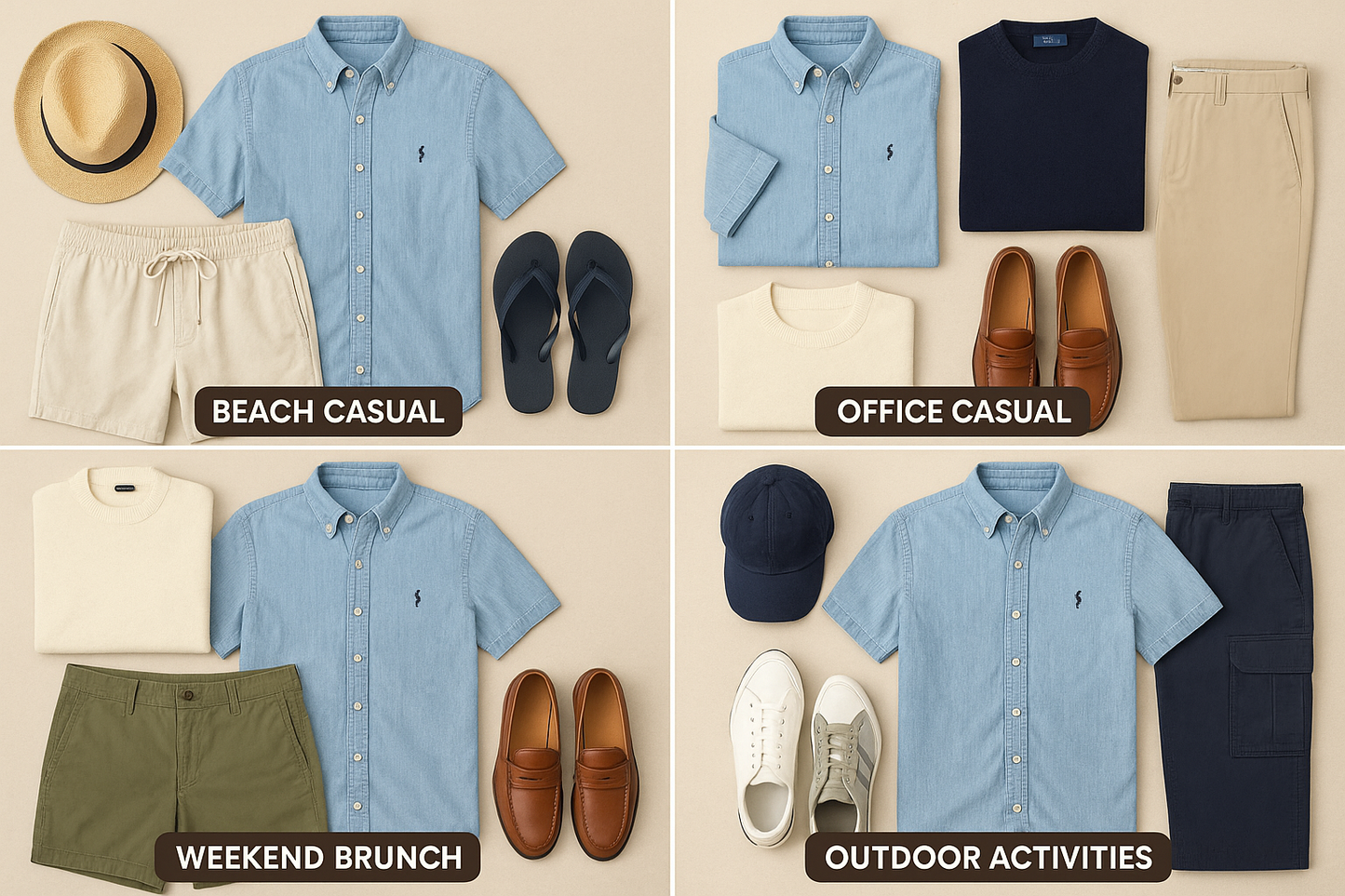 Collage de outfits completos 2