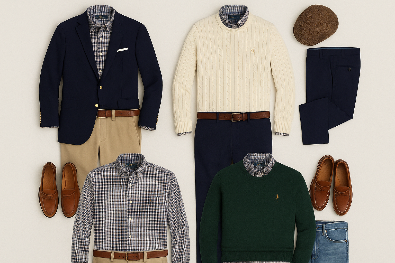 Collage de outfits completos 2