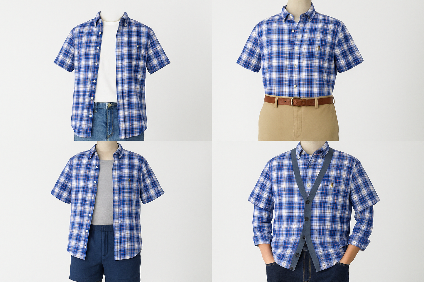 Collage de outfits completos