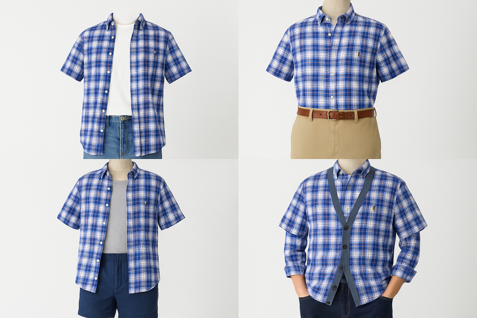 Collage de outfits completos