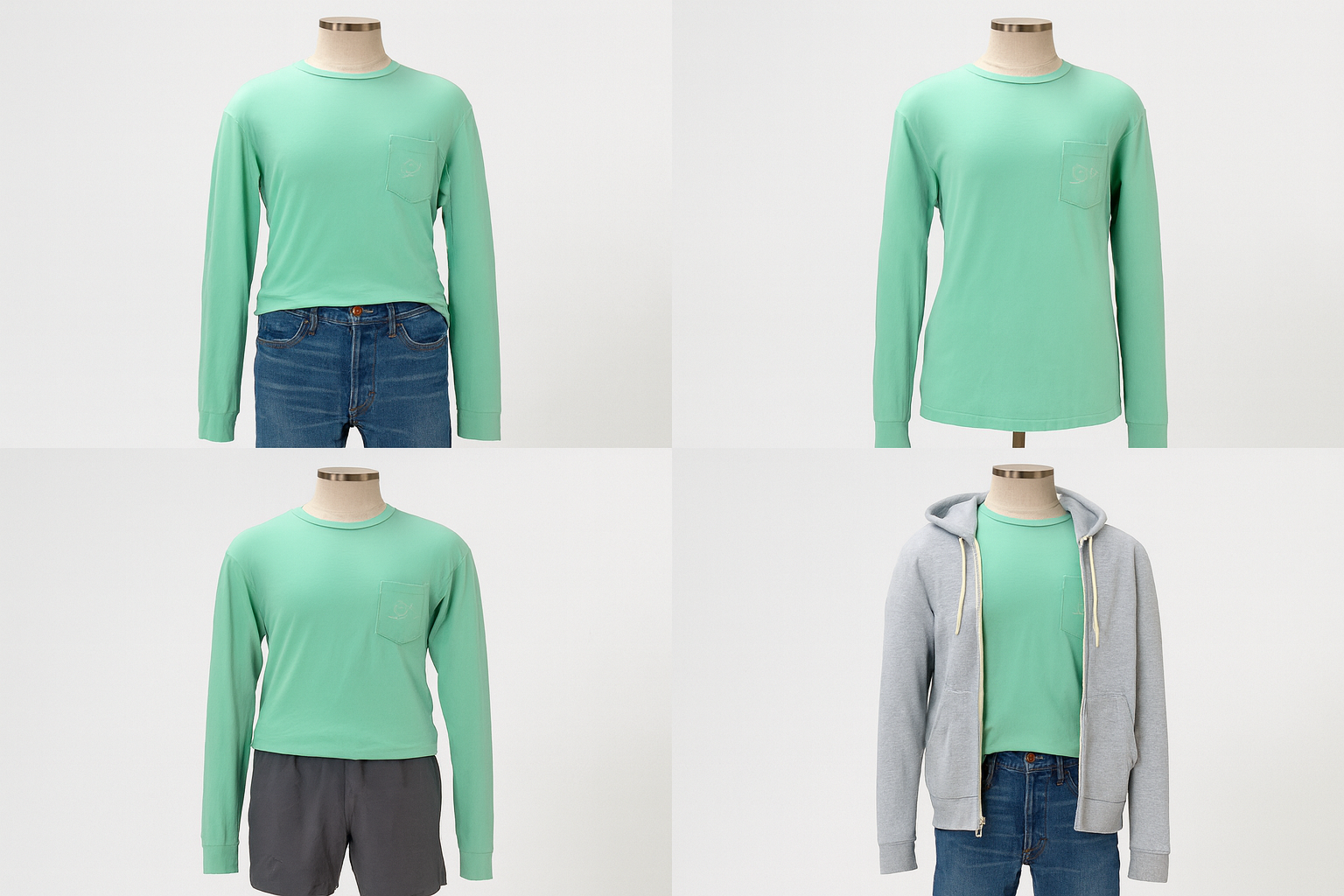 Collage de outfits completos