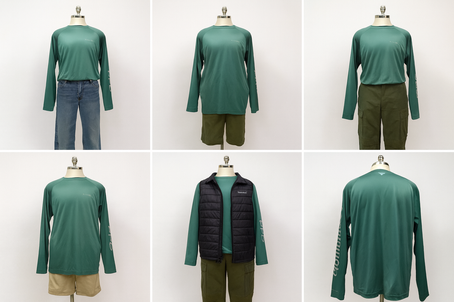 Collage de outfits completos