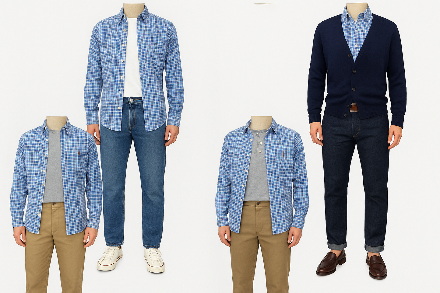 Collage de outfits diversos