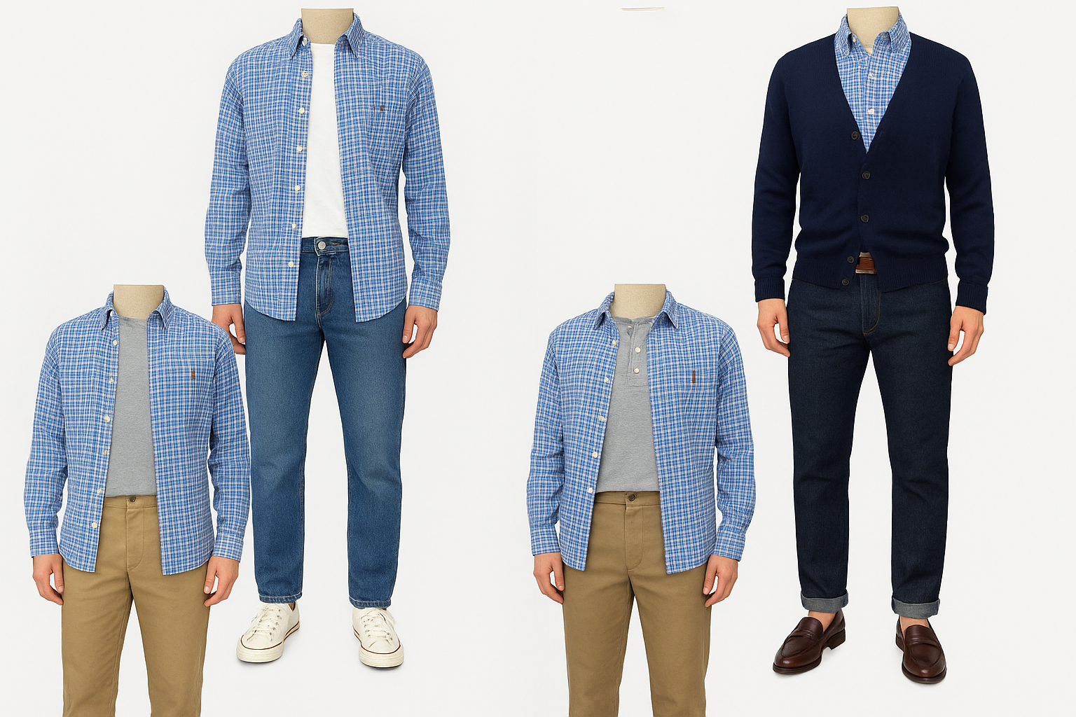 Collage de outfits diversos