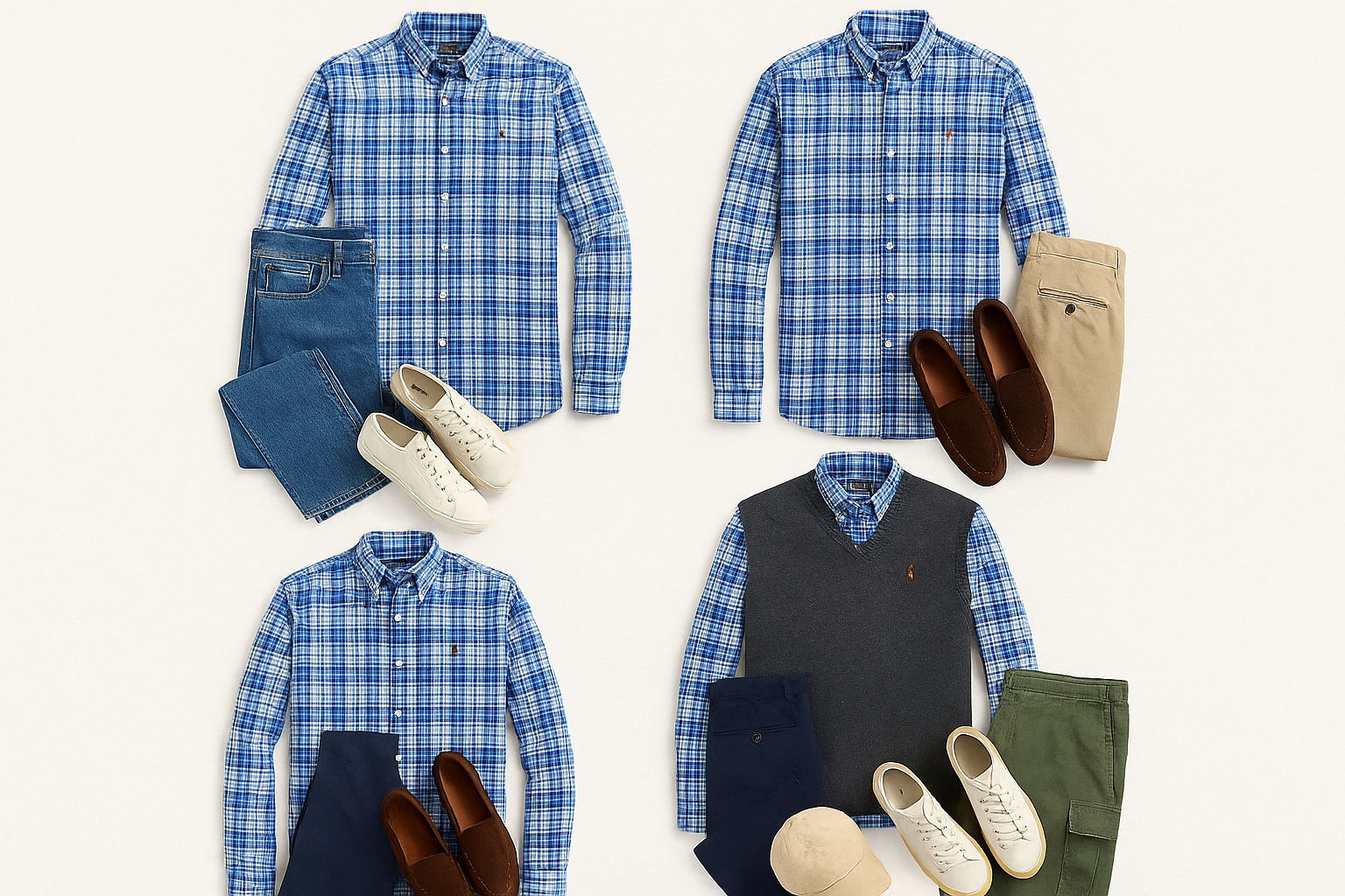 Collage de outfits variados