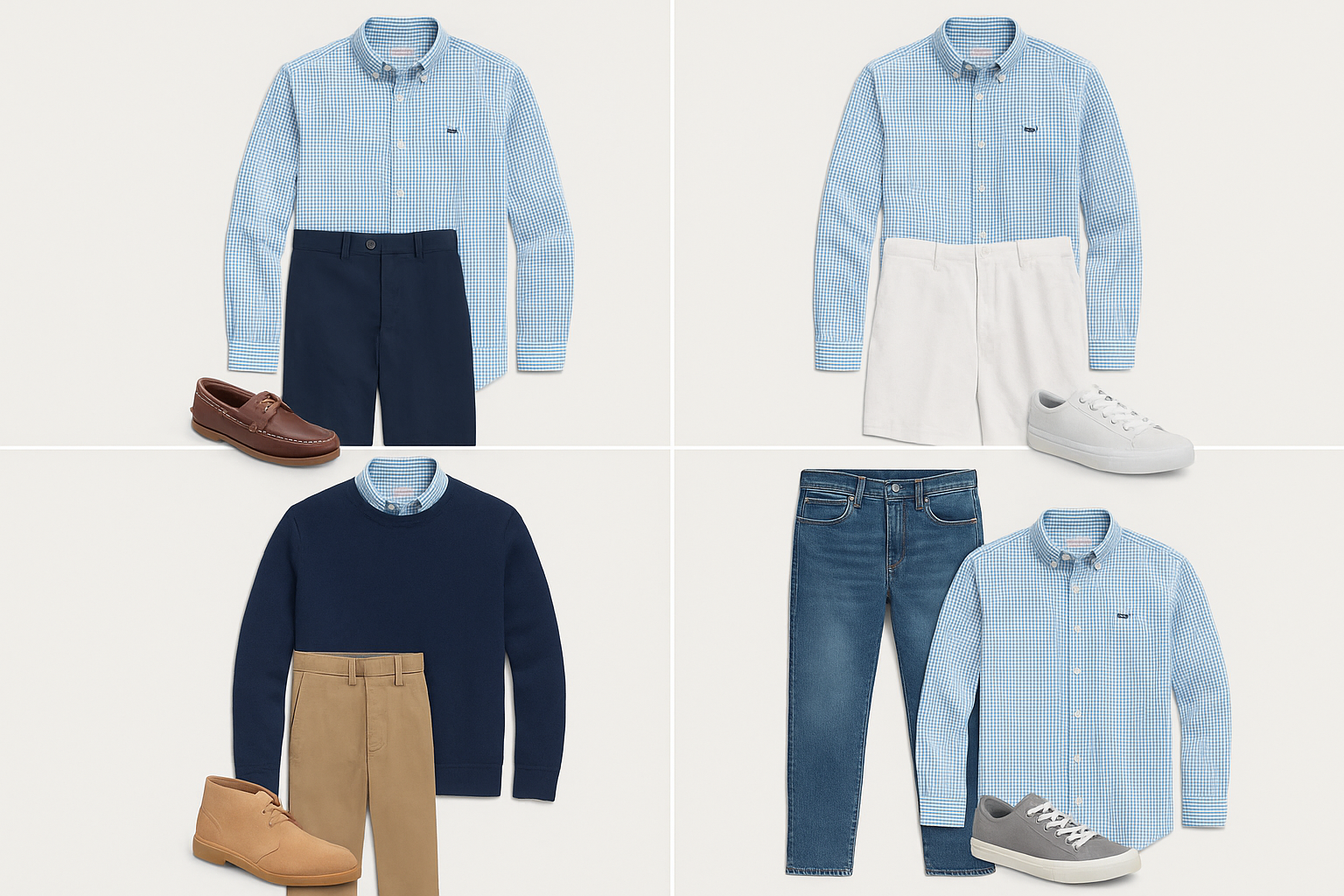 Collage de outfits variados