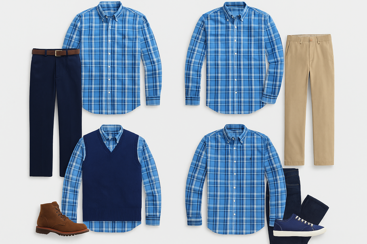 Collage de outfits variados
