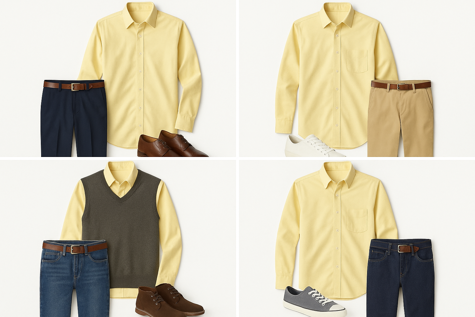 Collage de outfits variados
