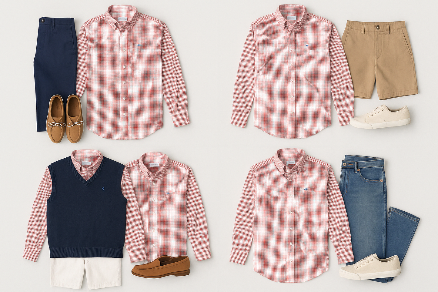 Collage de outfits variados