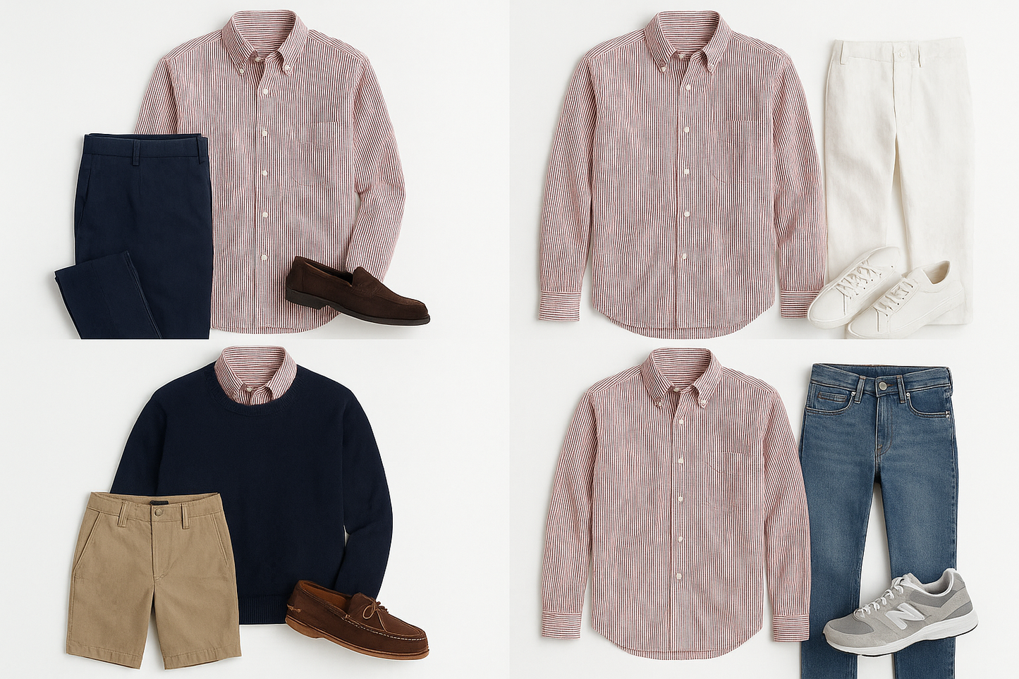 Collage de outfits variados