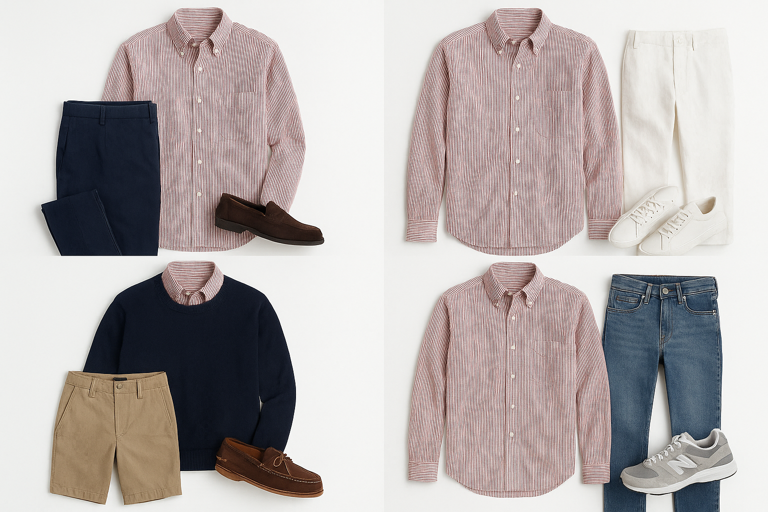 Collage de outfits variados