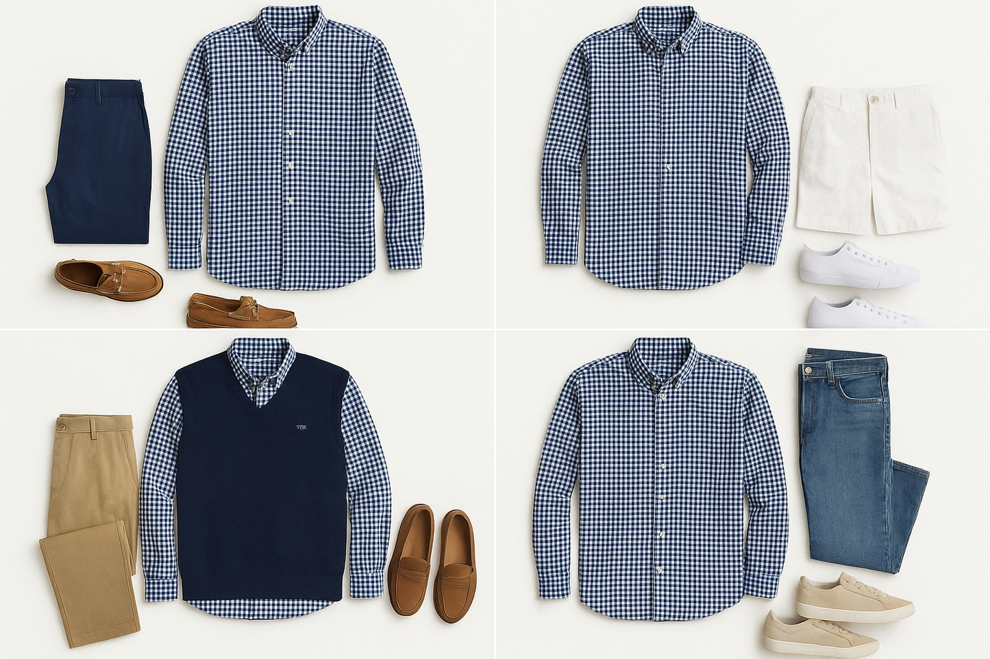 Collage de outfits variados