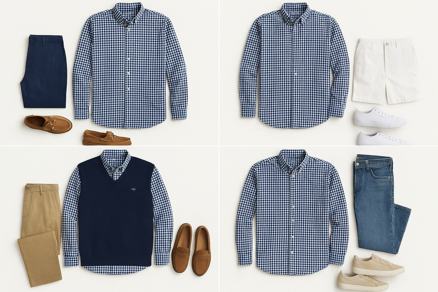 Collage de outfits variados