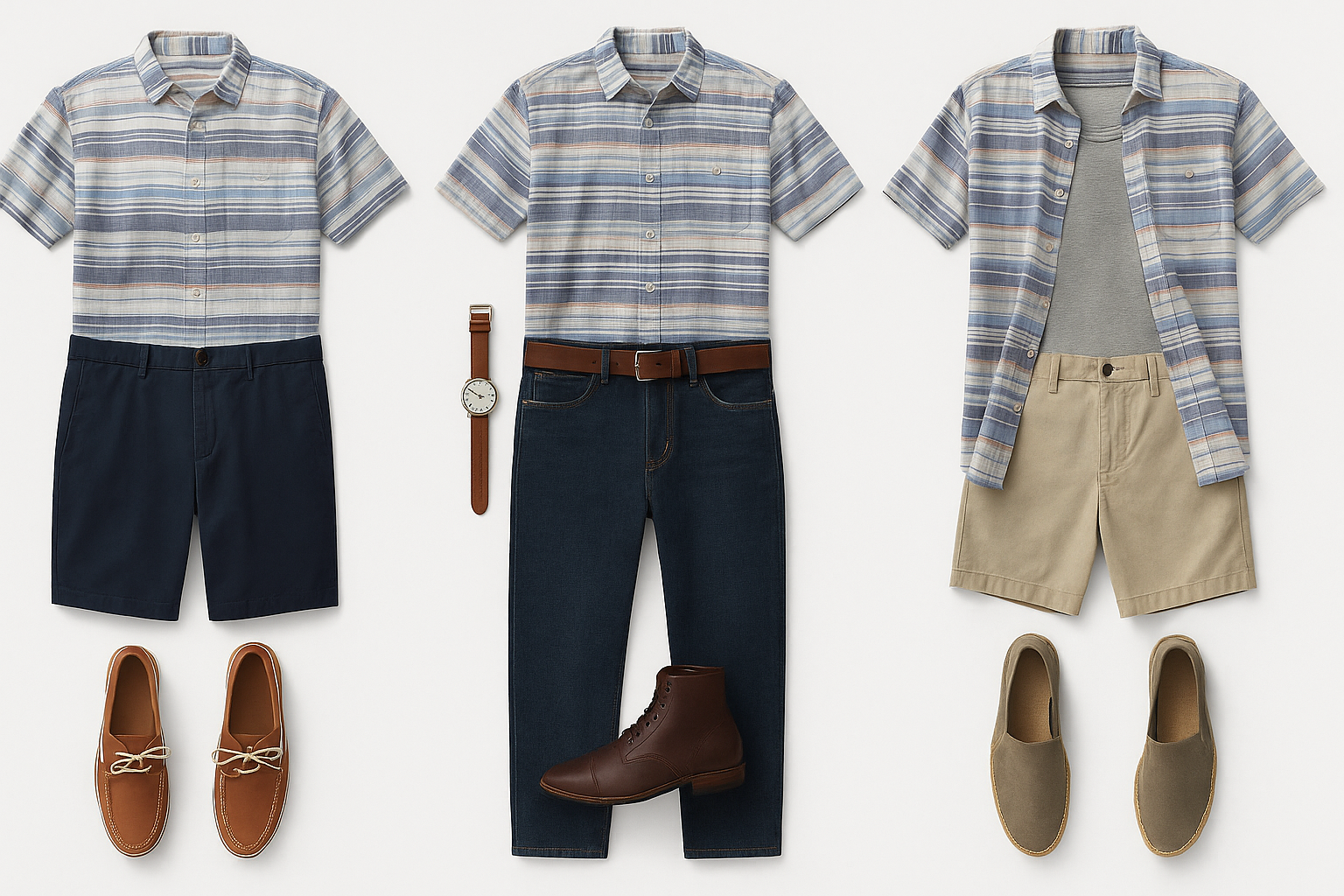 Collage de outfits - Versatilidad de estilos
