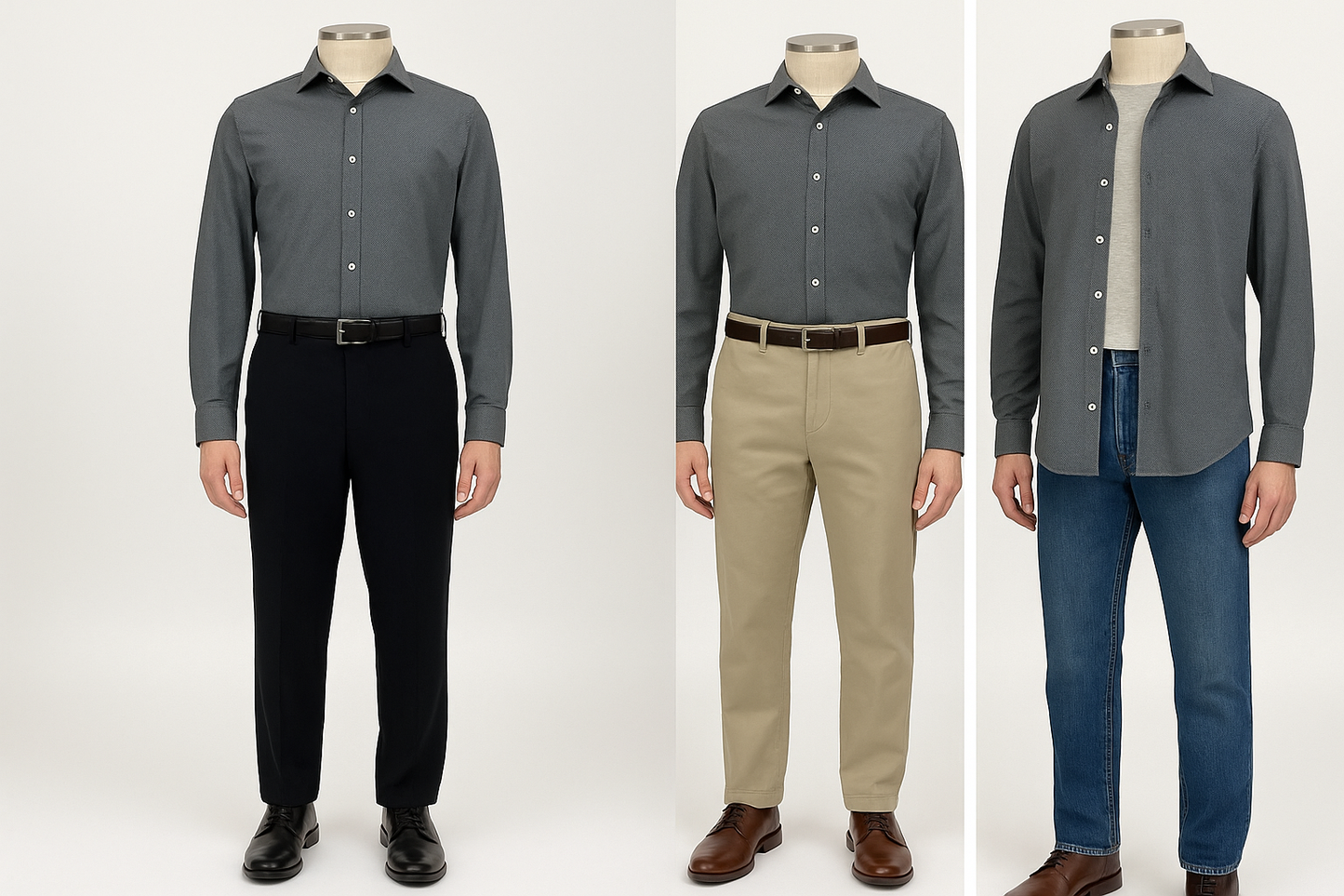 Collage de outfits - Versatilidad de estilos