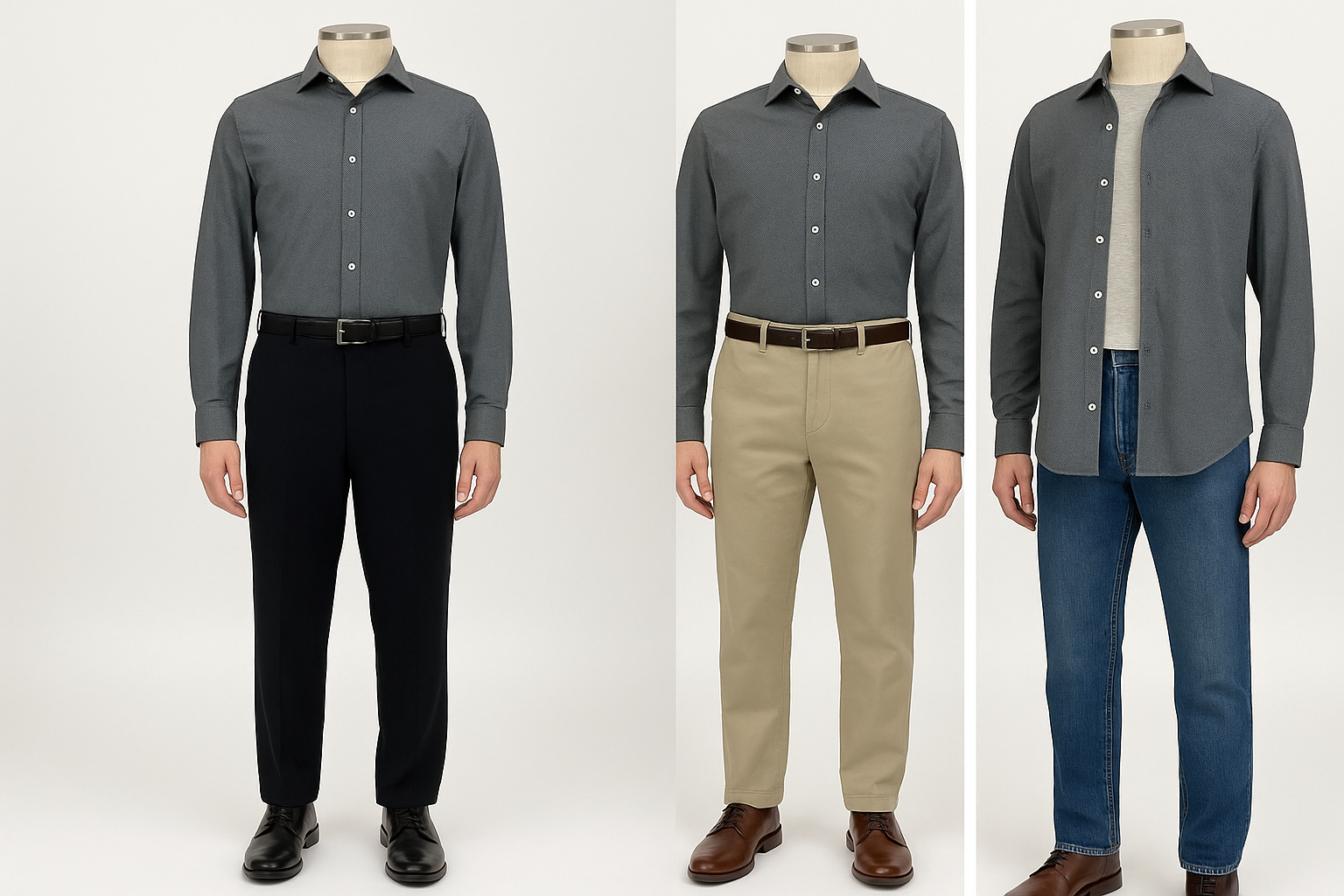 Collage de outfits - Versatilidad de estilos