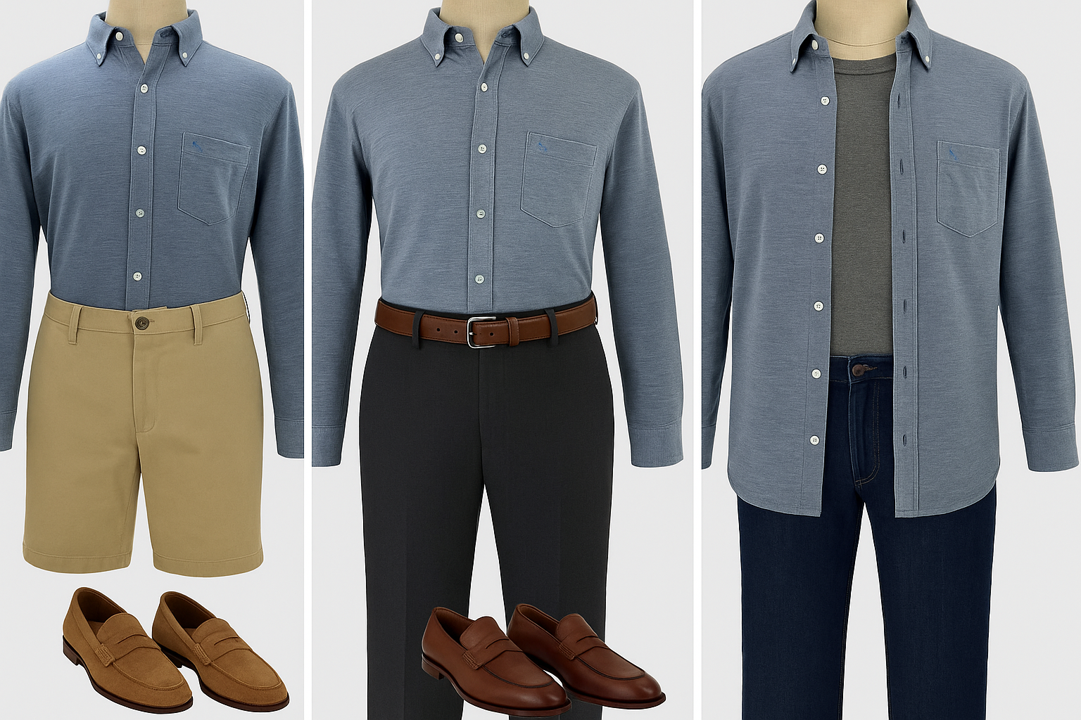 Collage de outfits - Versatilidad de estilos