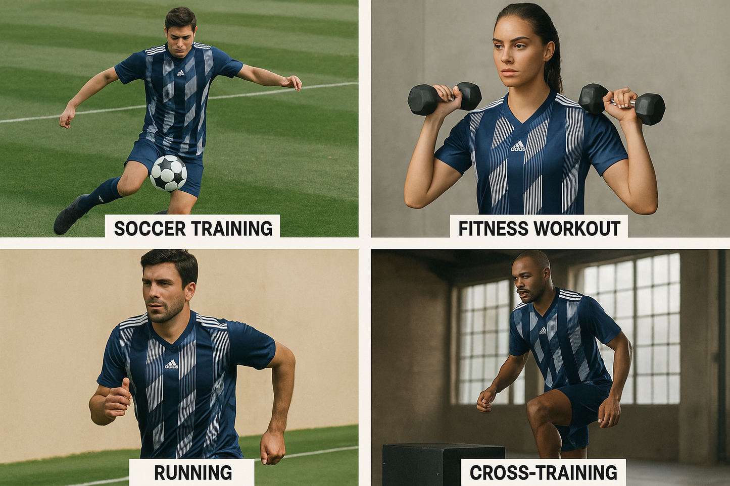 Collage de versatilidad deportiva