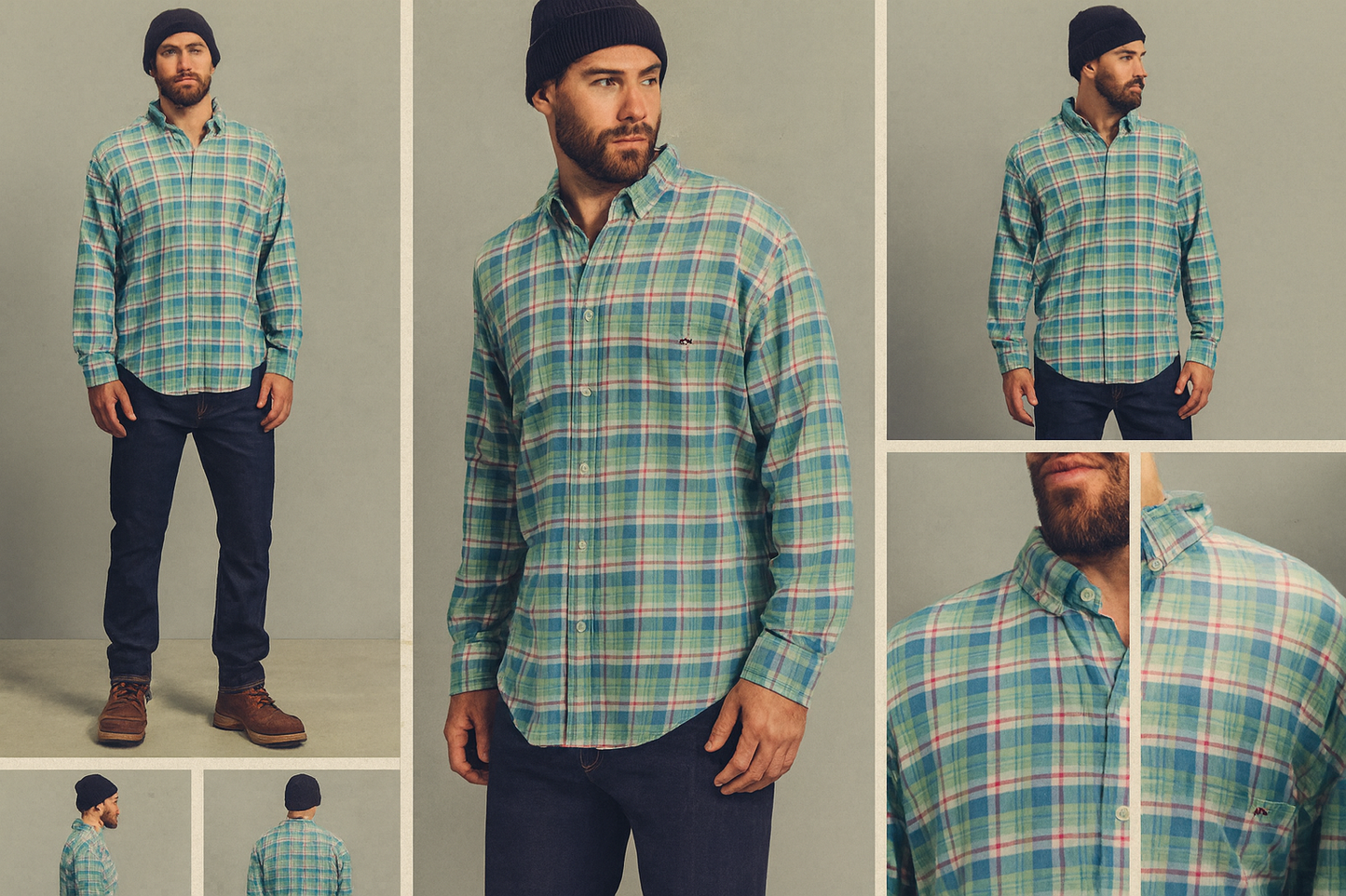 Collage look casual outdoor