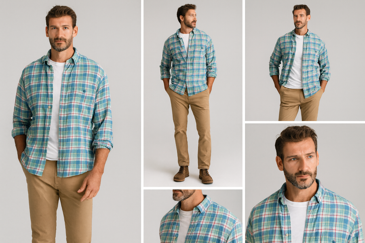 Collage look layered casual