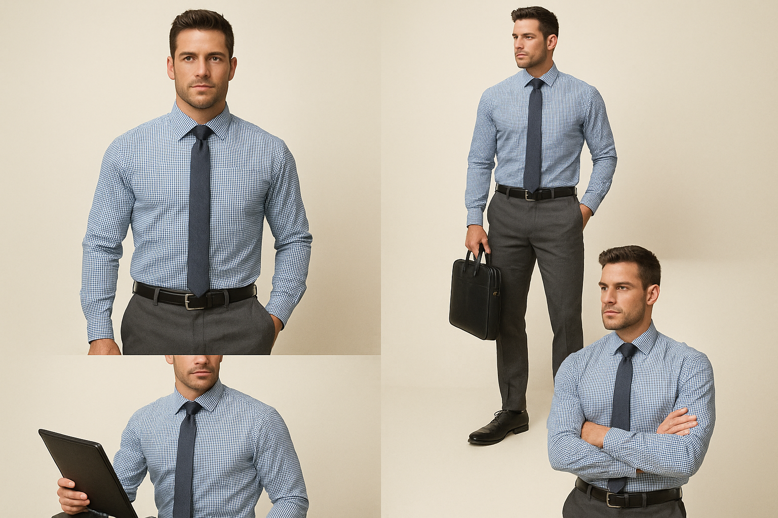 Collage look office casual