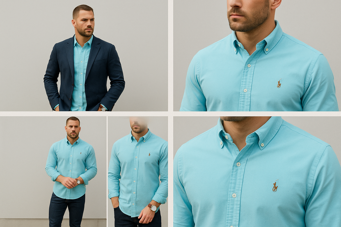 Collage look smart casual weekend