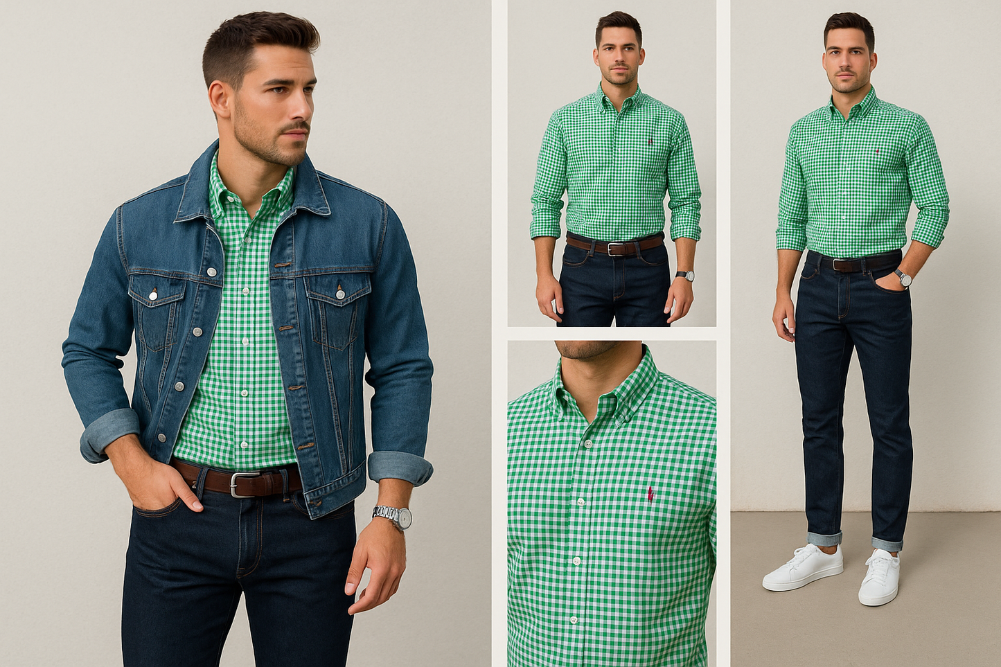 Collage look smart casual weekend