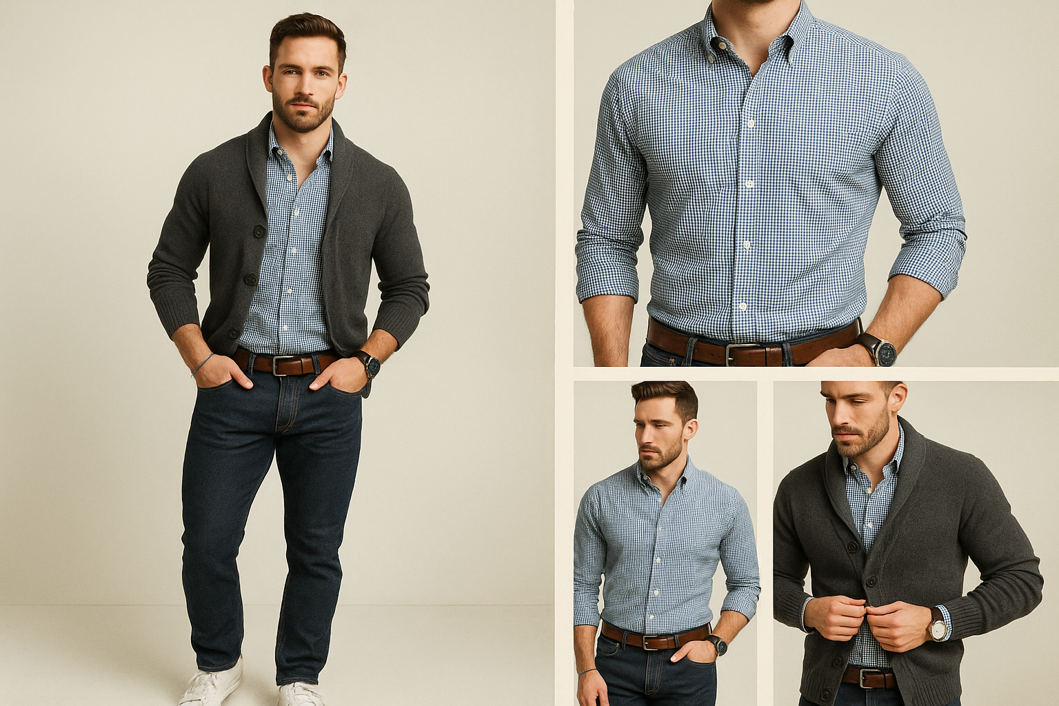 Collage look smart casual