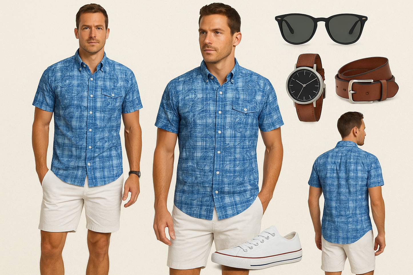 Collage look summer casual