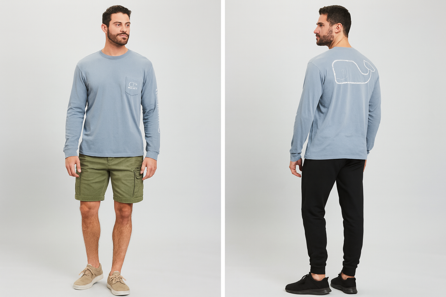 Collage looks casual gris