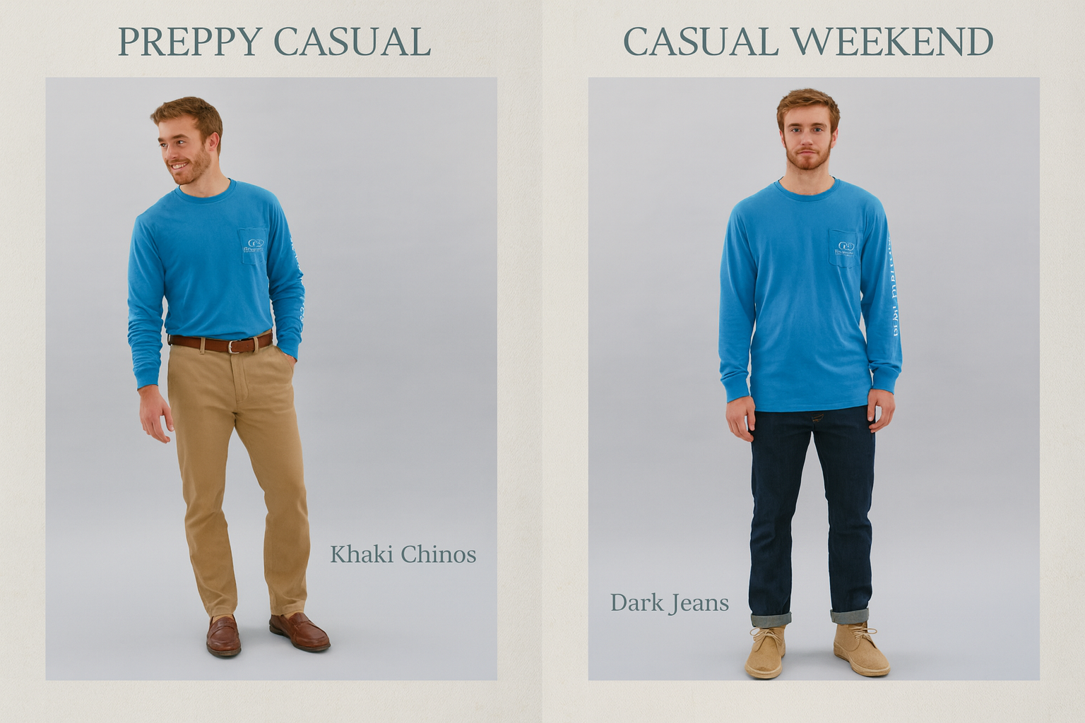 Collage looks preppy