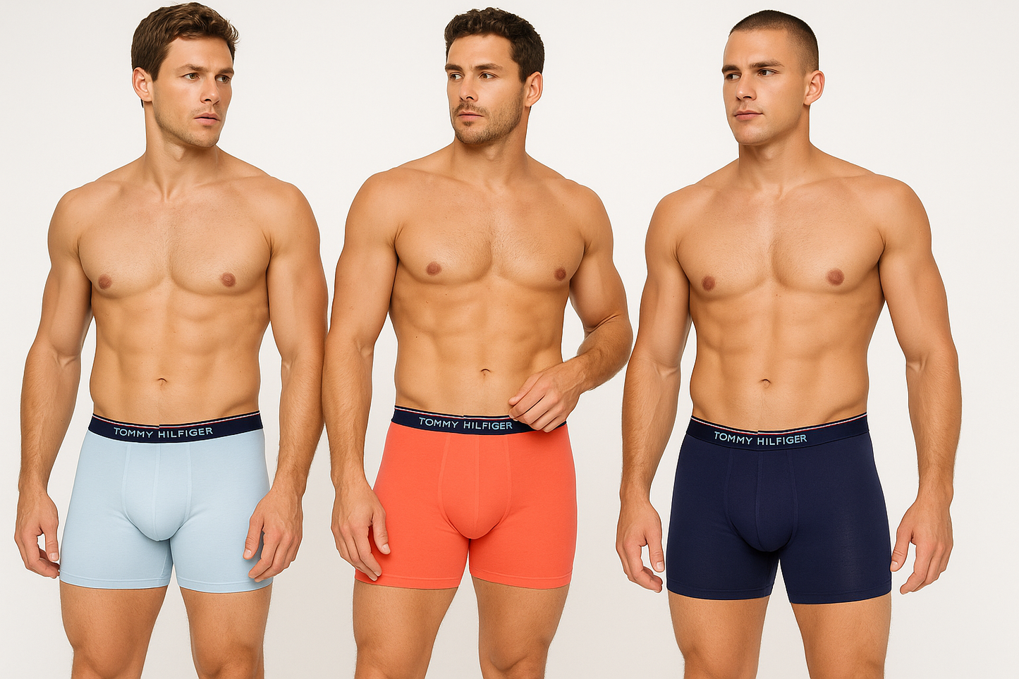 Collage modelos en composición triangular