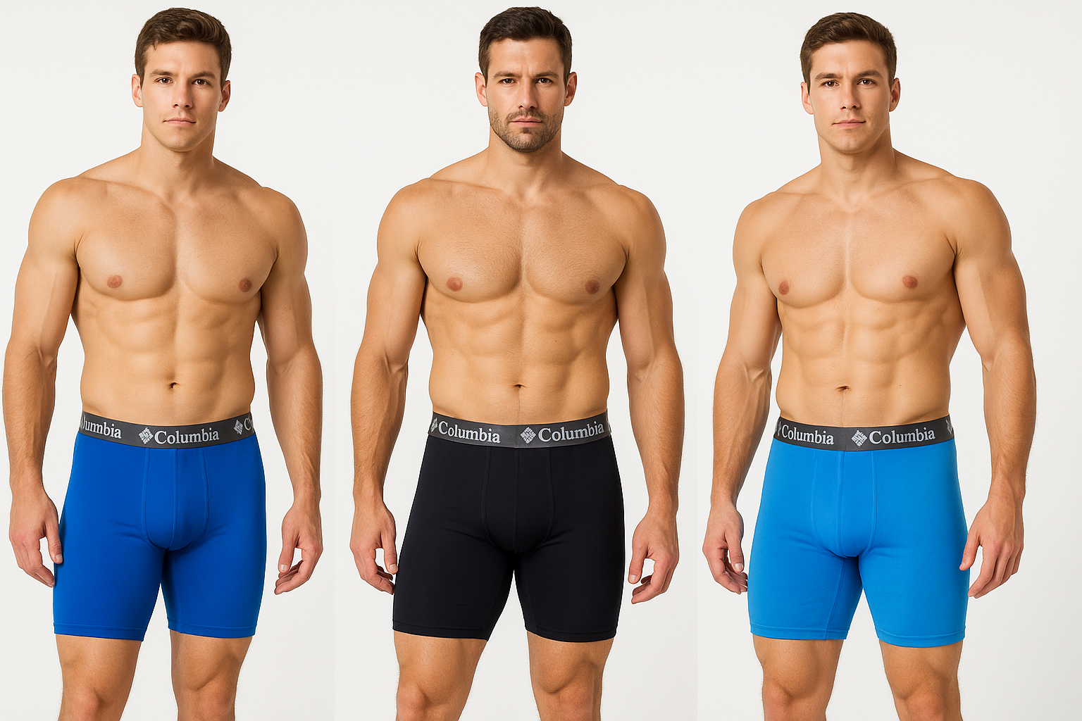 Collage modelos en composición triangular