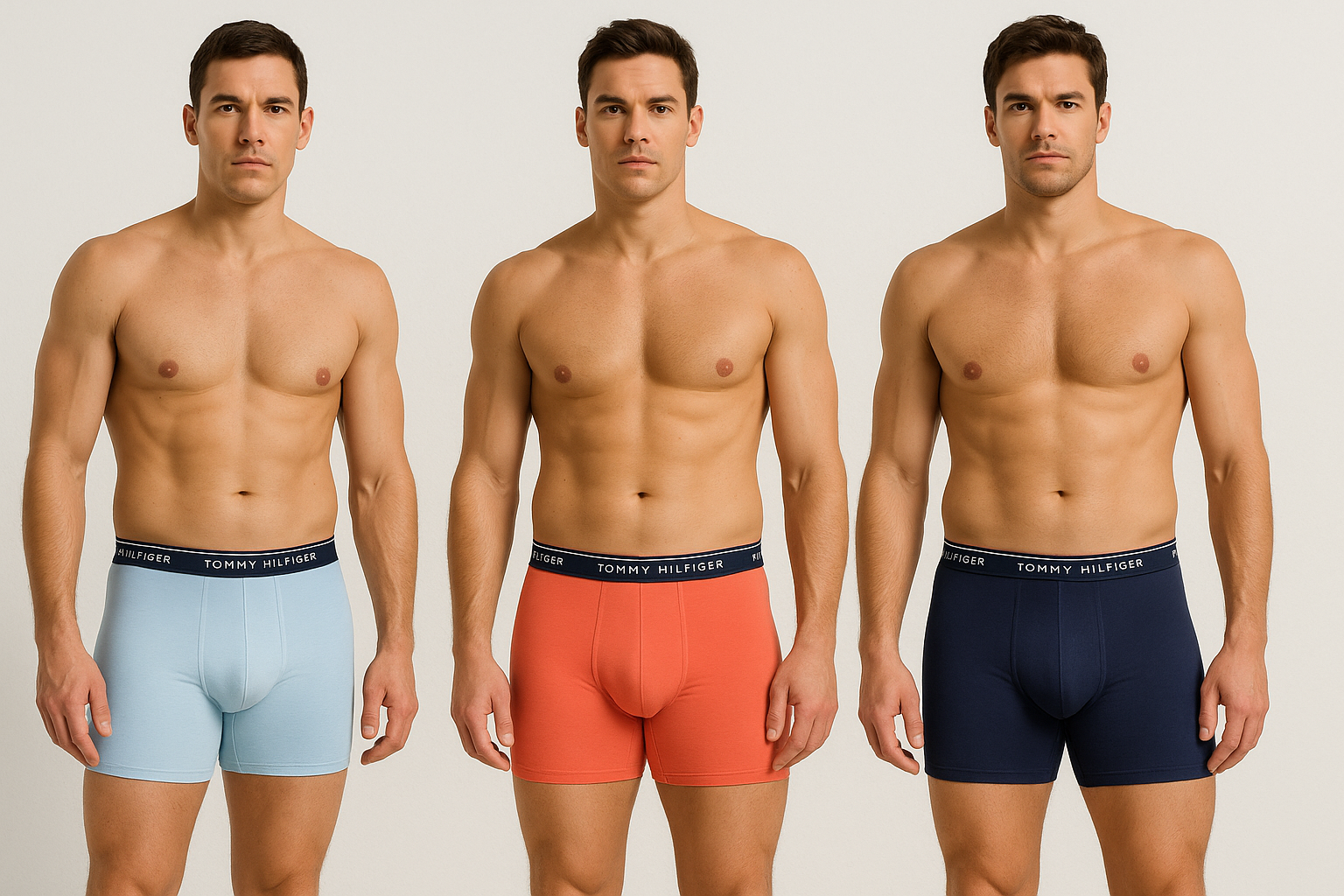 Collage modelos en fila horizontal