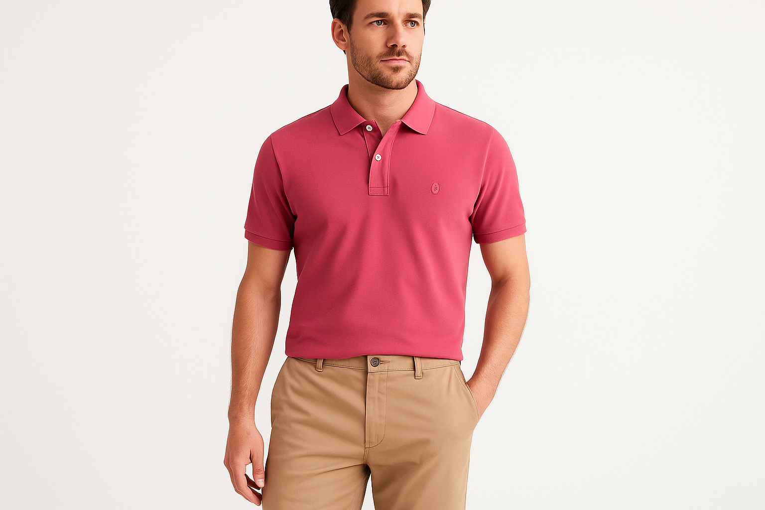 Combinación 1 - Con pantalón chino caqui