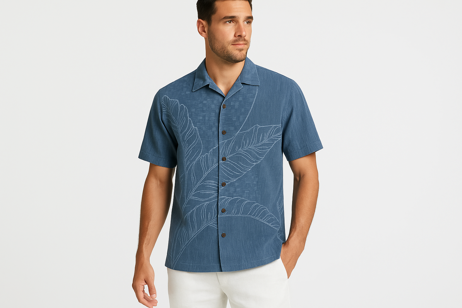 Combinación 3 - Con pantalón de lino blanco