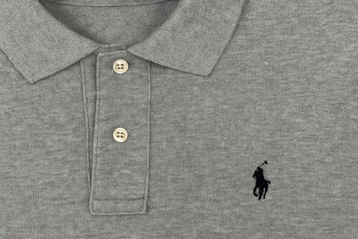 Detail shot of collar and buttons