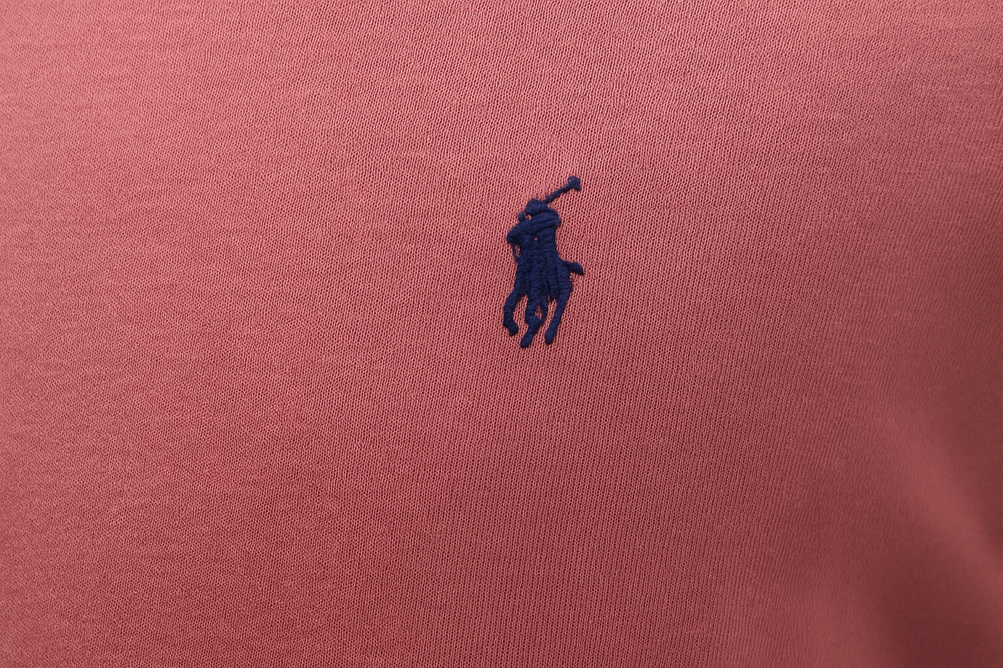 Detail shot of polo player logo