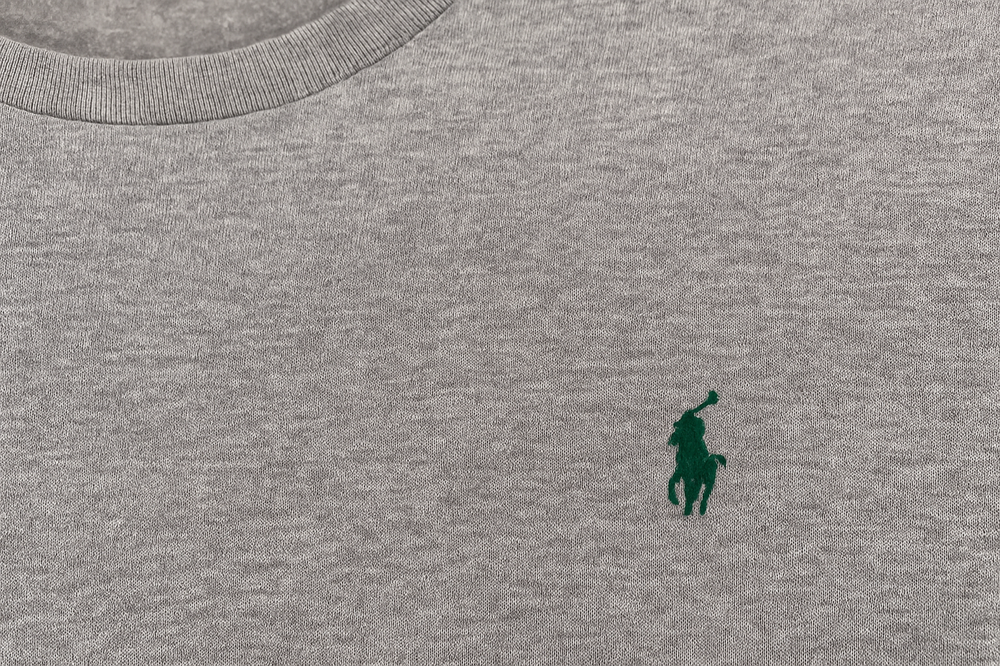 Detail shot of polo player logo