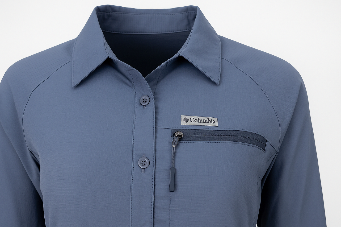 Detalle del cuello y bolsillo