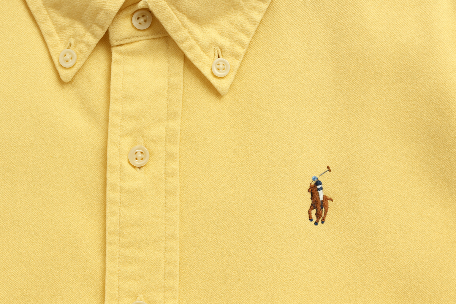 Detalle del cuello y logo
