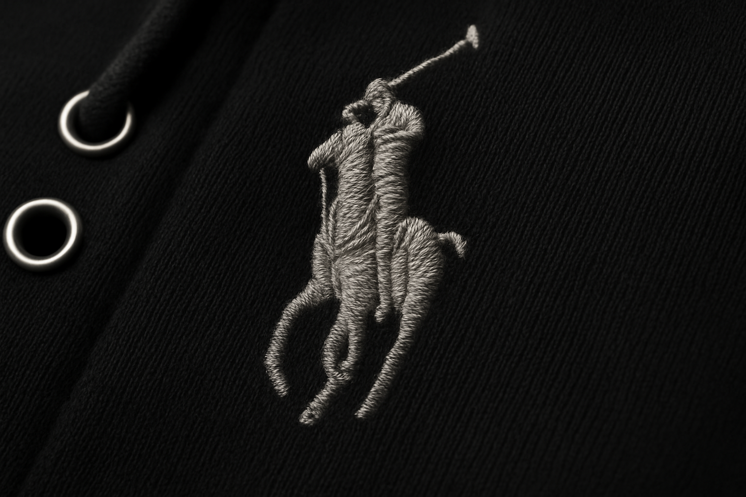 Detalle del logo - con ojales visibles