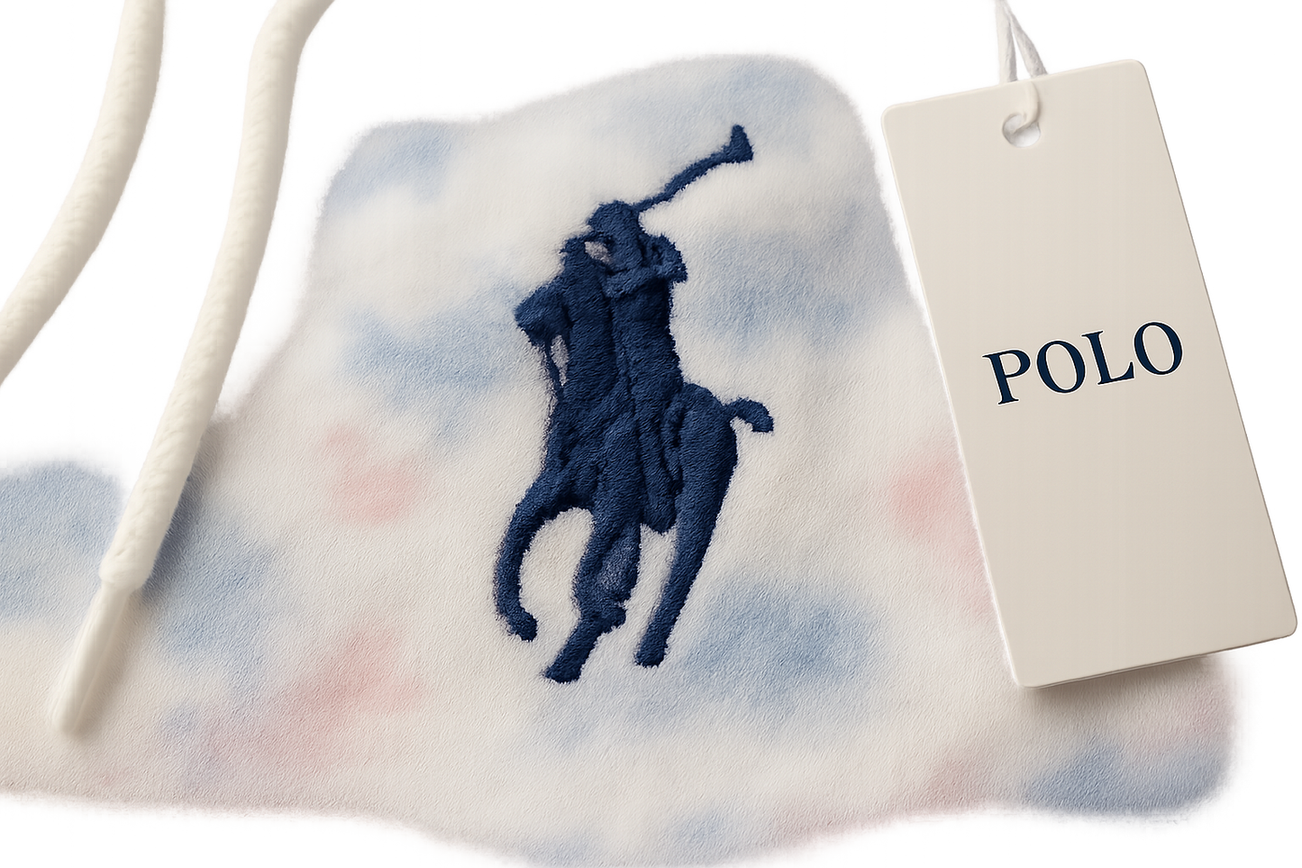 Detalle del logo - predominio blanco, casi sin colores