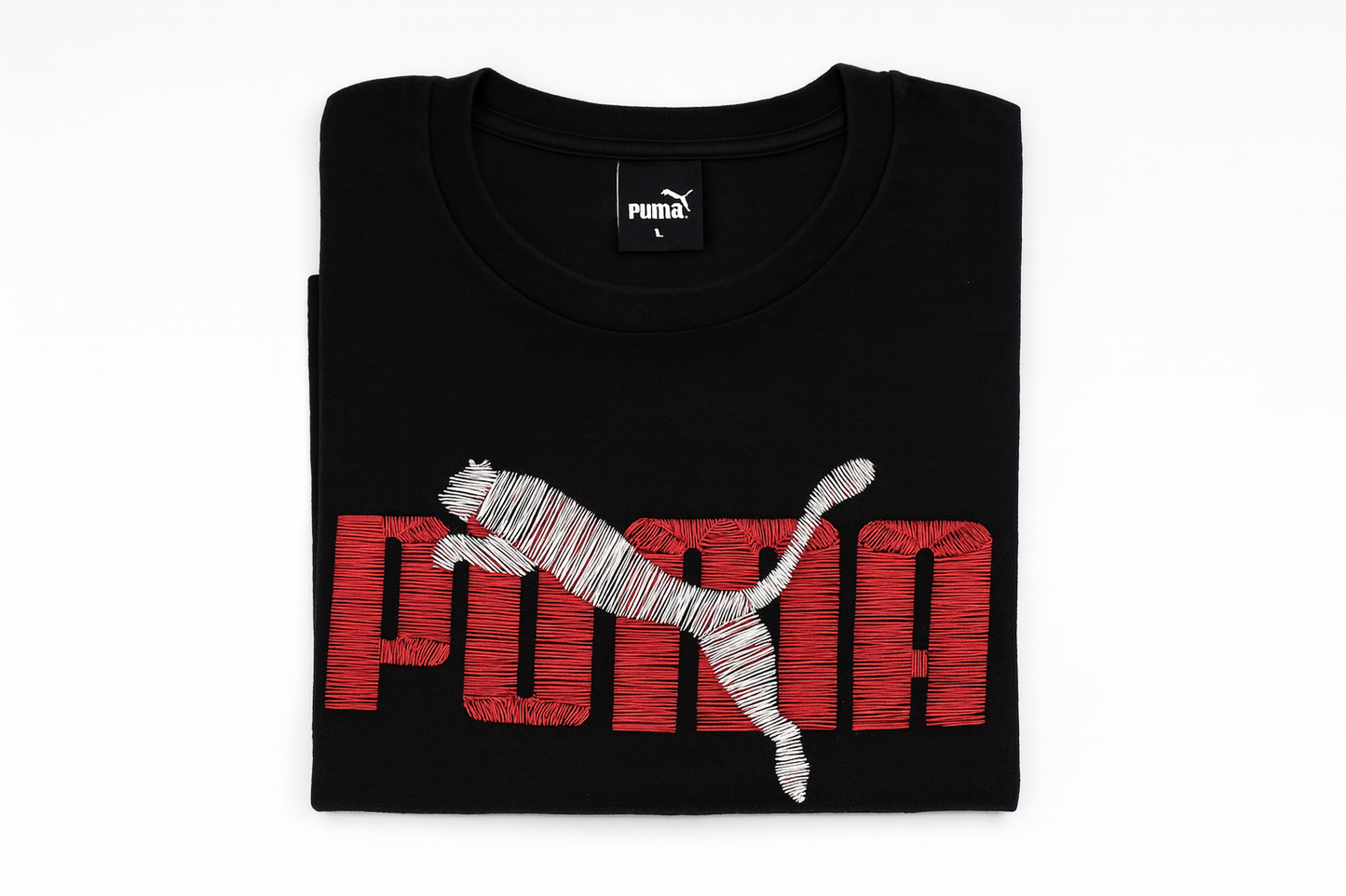 Doblada mostrando etiquetas