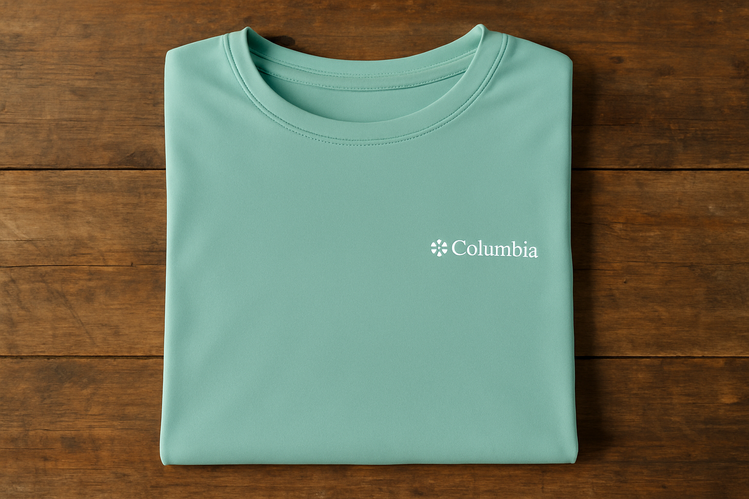 Doblada sobre madera