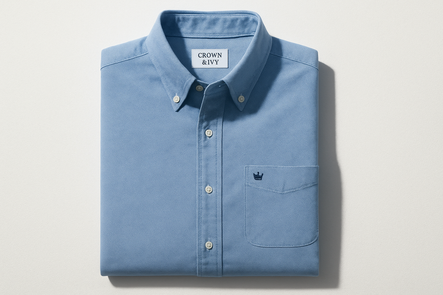 Estilo minimalista con logo en borde superior izquierdo