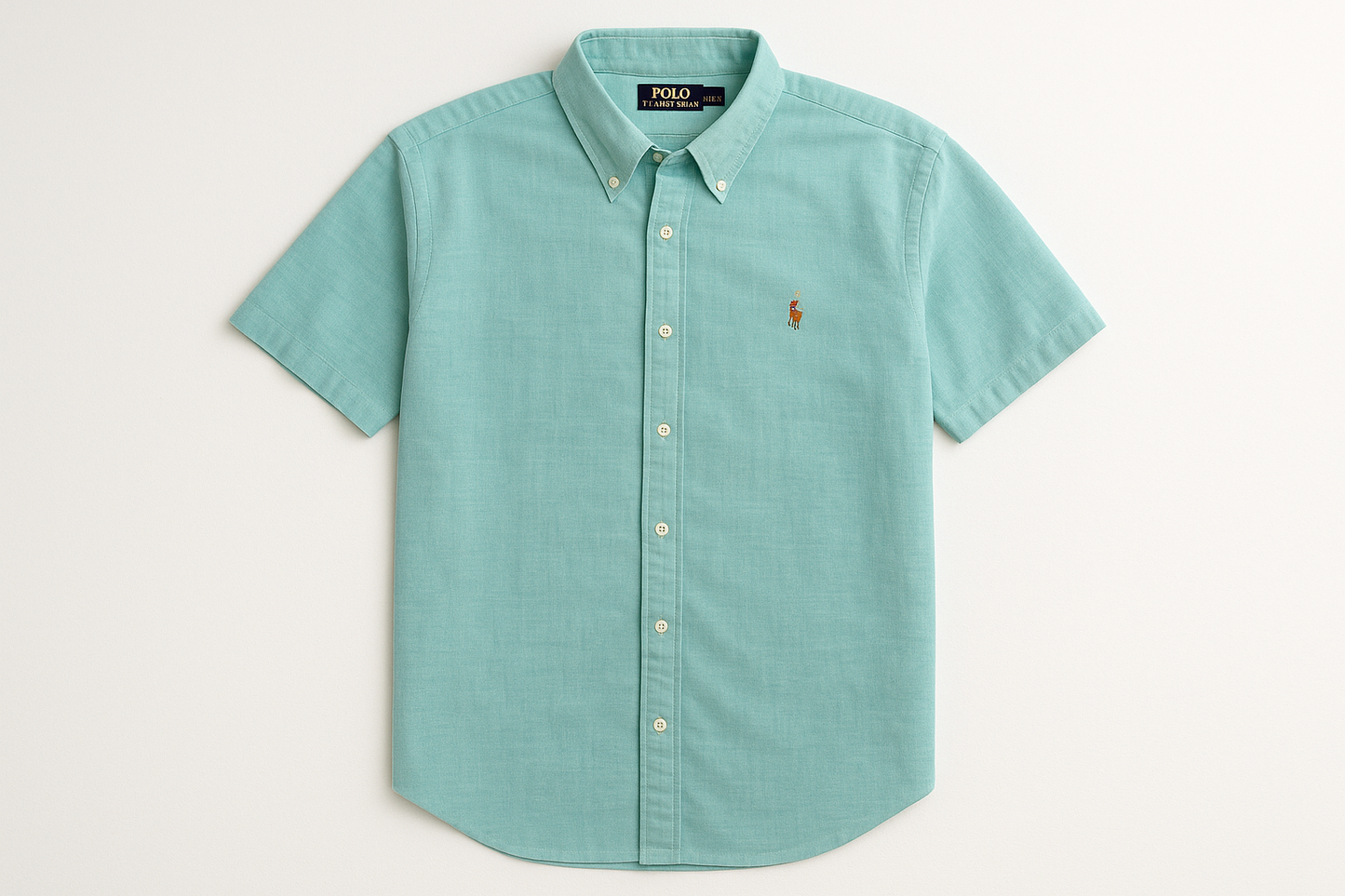 Flat lay camisa turquesa claro XLT