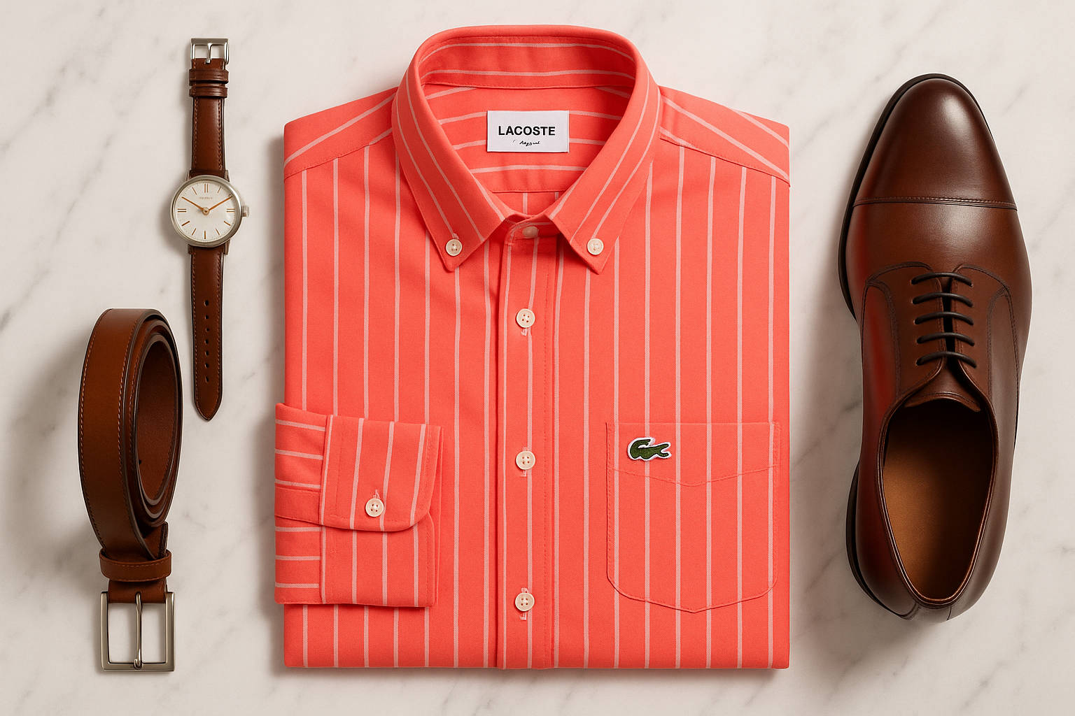 Flat lay luxury vibrante